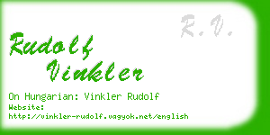 rudolf vinkler business card